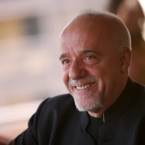 Portrait of Paulo Coelho, famous Brazilian author.