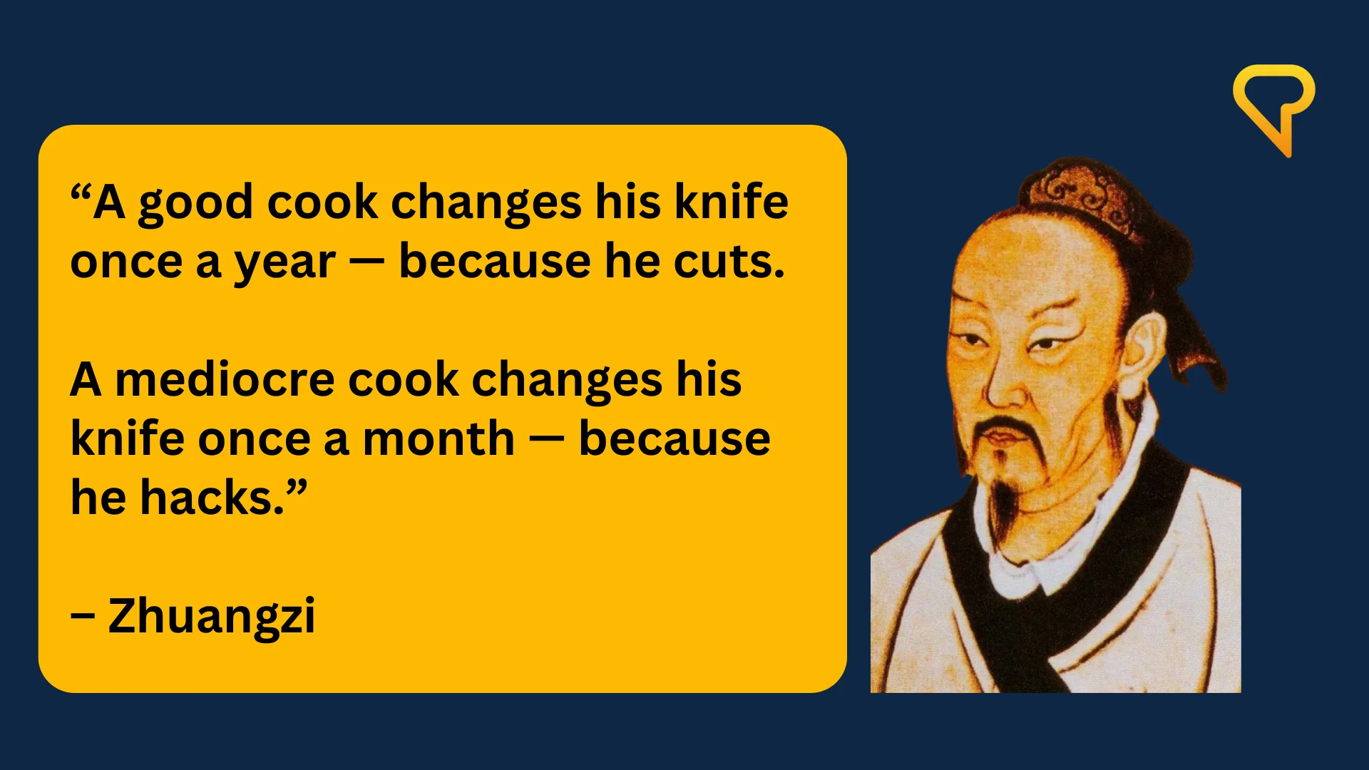 Image featuring a quote from Zhuangzi